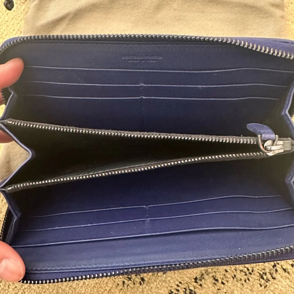 Bottega Veneta Intrecciato Zip Around Wallet